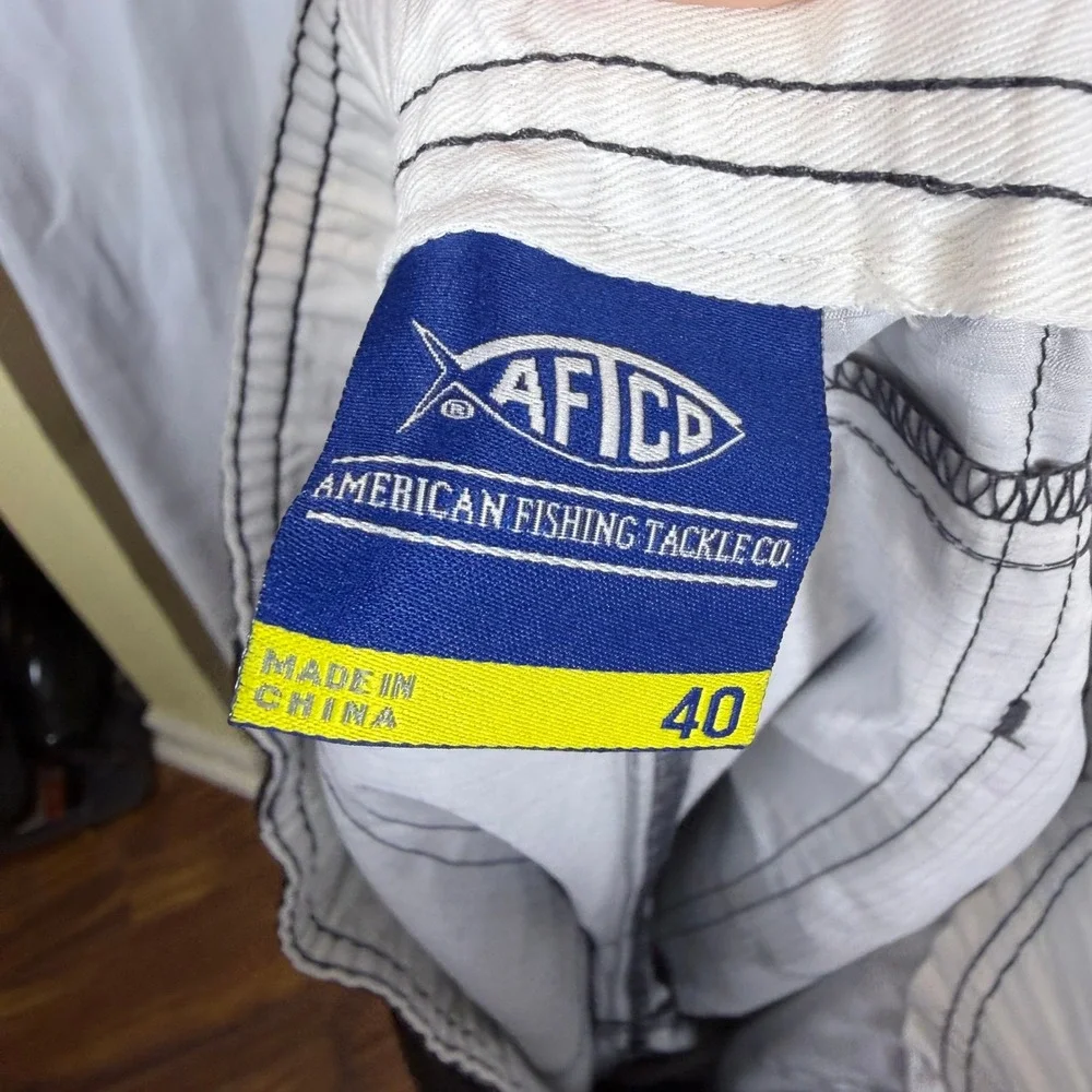 AFTCO Original Fishing Shorts Mens 40 Tofs Camo Black Ripstop ME2 Pliers Pocket